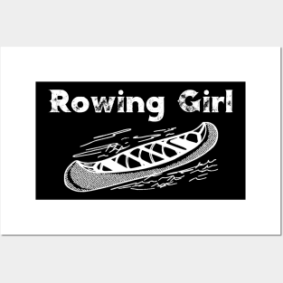 Rowing Girl Posters and Art